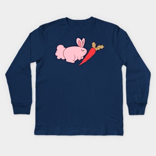 Bunny and Carrot Kids Long Sleeve T-Shirt
